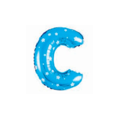 Letter And Number Series-Letter and number foil balloon StarSmallLetterC