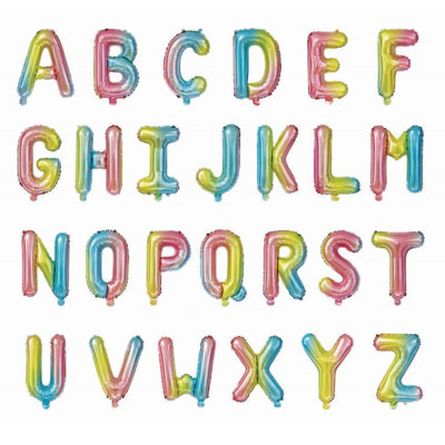Letter And Number Series-Letter and number foil balloon 16 inchverticalgradientletter